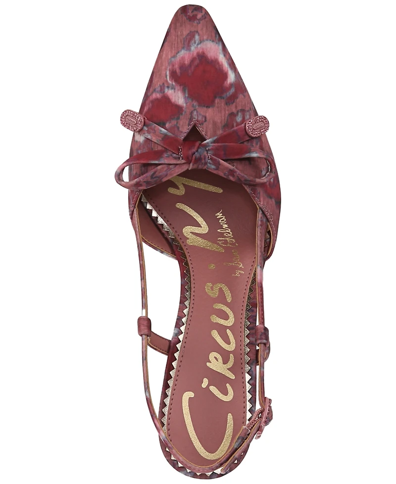 Circus Ny by Sam Edelman Women's Monica Pointed-Toe Slingback Bow Pumps