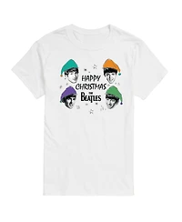 Airwaves Men's The Beatles Happy Christmas Short Sleeve Tee