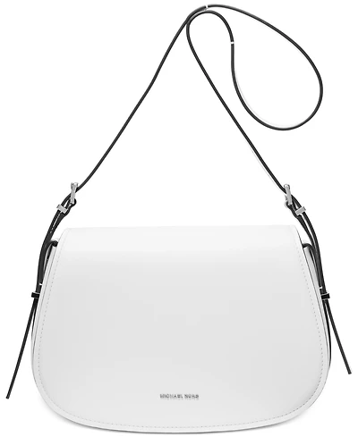 Michael Kors Lydia Small Leather Flap Messenger