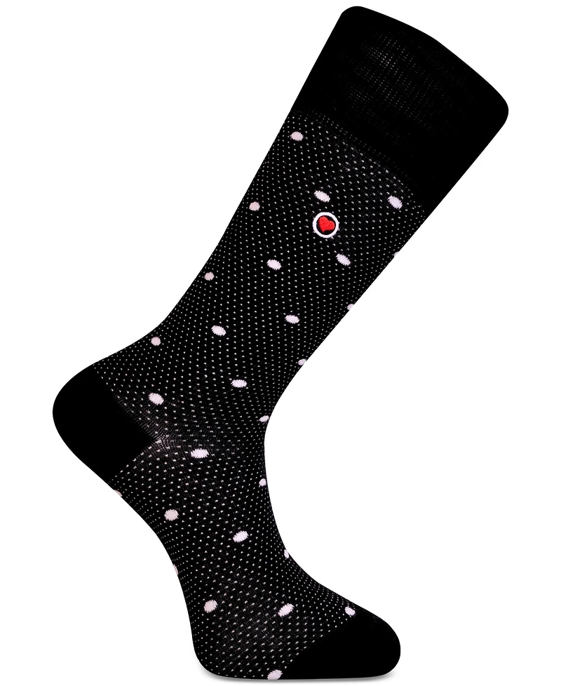 Love Sock Company Men's Luxury Cotton Mid-Calf Patterned Dress Socks with Seamless Toe. London Bundle Sock, Pack Of 5