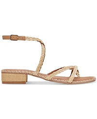 Dolce Vita Women's Brinn Ankle-Strap Strappy Whipstitch Block-Heel Sandals