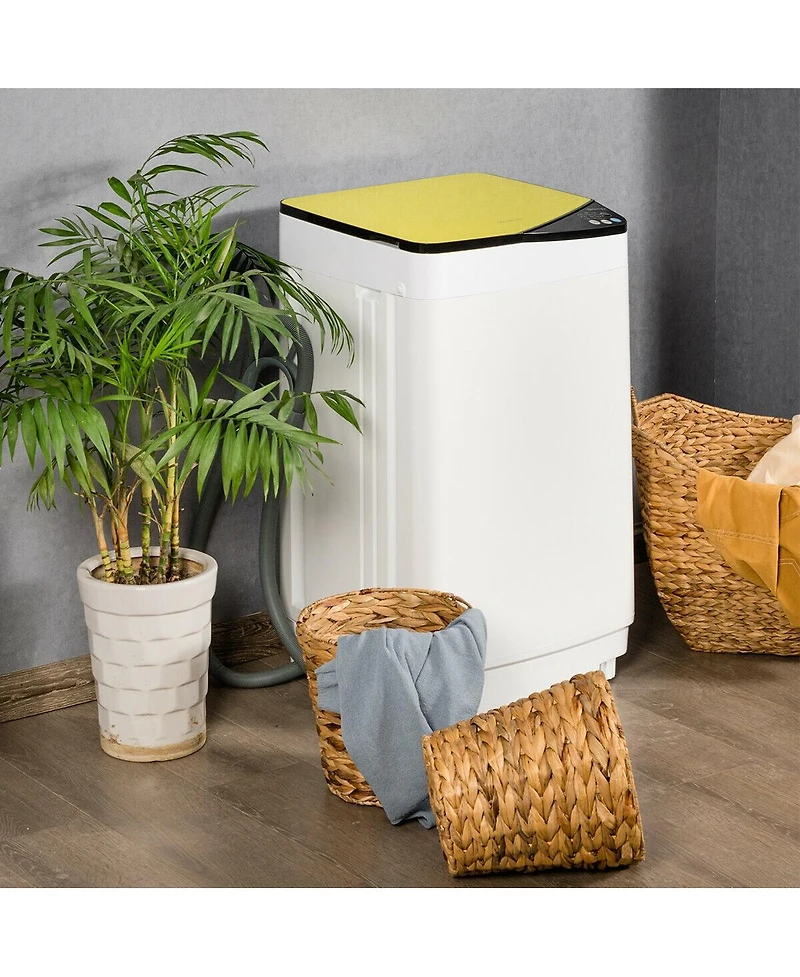 Gouun 7.7 lbs Full-Automatic Washing Machine with Washer & Spinner, Germicidal Function