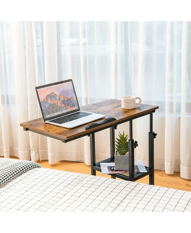 Gouun Adjustable C-Shaped Bedside Table
