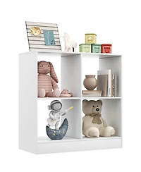 Gouun 4-Cube Kids Bookcase with Open Shelves