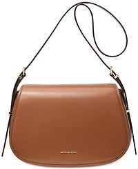 Michael Kors Lydia Small Leather Flap Messenger