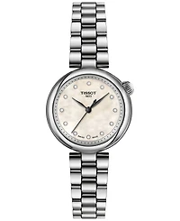 Tissot Women's Swiss Desir Diamond Accent Stainless Steel Bracelet Watch 28mm