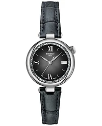 Tissot Women's Swiss Desir Black Leather Strap Watch 28mm