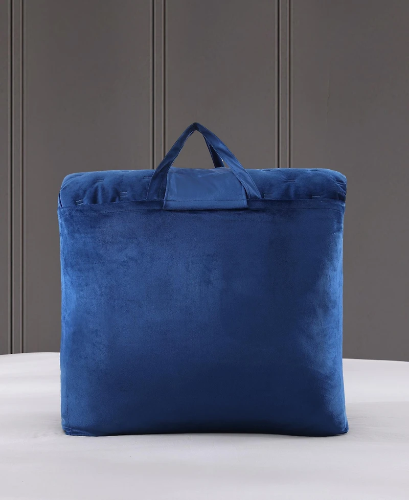 Bebejan 3 Piece Queen Size Velvet Comforter Set