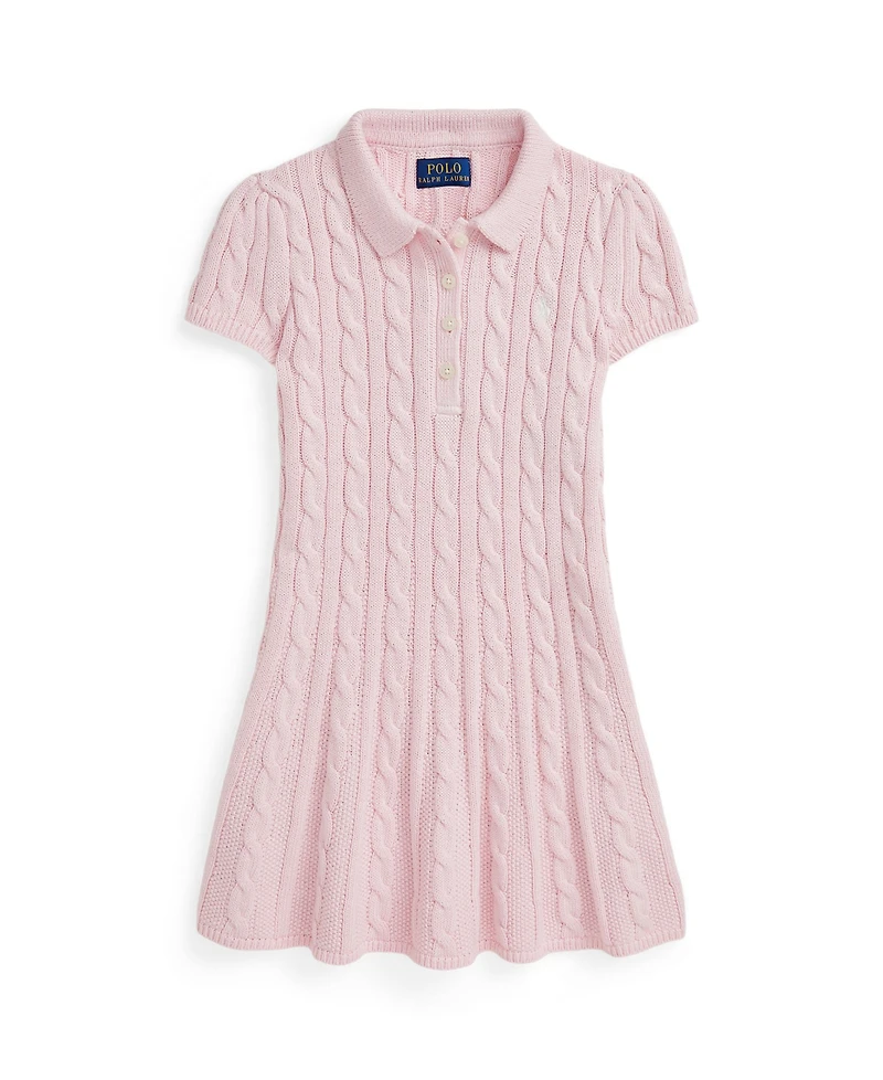Polo Ralph Lauren Toddler and Little Girls Cable-Knit Cotton Sweater Dress
