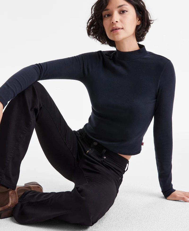 Levi's Women's Effortless Mock Neck Long-Sleeve T-Shirt
