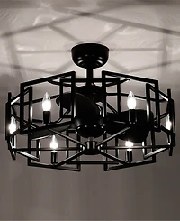 Home Accessories 26.8" Hemming Indoor Ceiling Fan with Light Kit and Remote