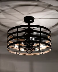 Home Accessories 24.6" Alaina Indoor Ceiling Fan with Light Kit and Remote