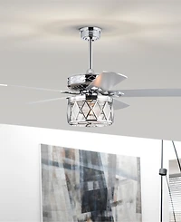 Home Accessories 52" Cadella 2-Light Indoor Ceiling Fan with Light Kit and Remote