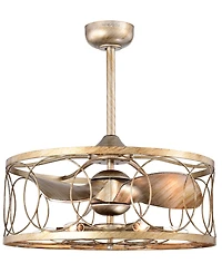 Home Accessories 25" Aglae 6-Light Indoor Ceiling Fan with Light Kit and Remote