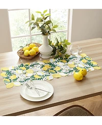 Elrene Tuscany Cutwork Allover Fabric Centerpiece, 13" x 36"