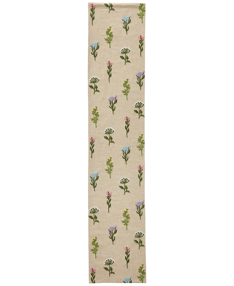 Elrene Nellie Embroidered Fabric Runner, 14" x 72"