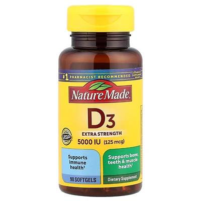 Nature Made D3 125 mcg (5 000 Iu)