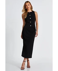 Quiz Women's 2 In 1 Scuba Crepe Waistcoat and Skirt Dress