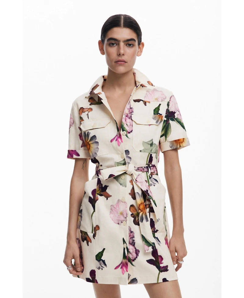 Desigual Women's Utility shirt dress