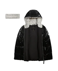 Jessica Simpson Toddler Girls Reflective Shine Fashion Puffer Jacket