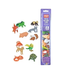 Wild Republic Nature Tube Pets Figurines, 12 Pieces