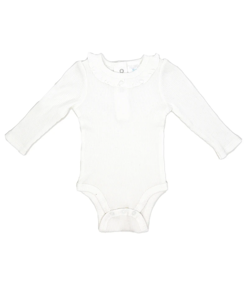 Baby Mode Baby Girls Misty Rose Bell Bodysuit, Pants and Jacket, 3-Piece Set