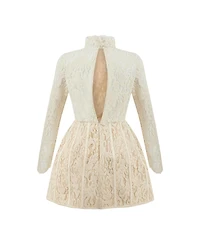 Nocturne Women's Lace Long Sleeve Minidress