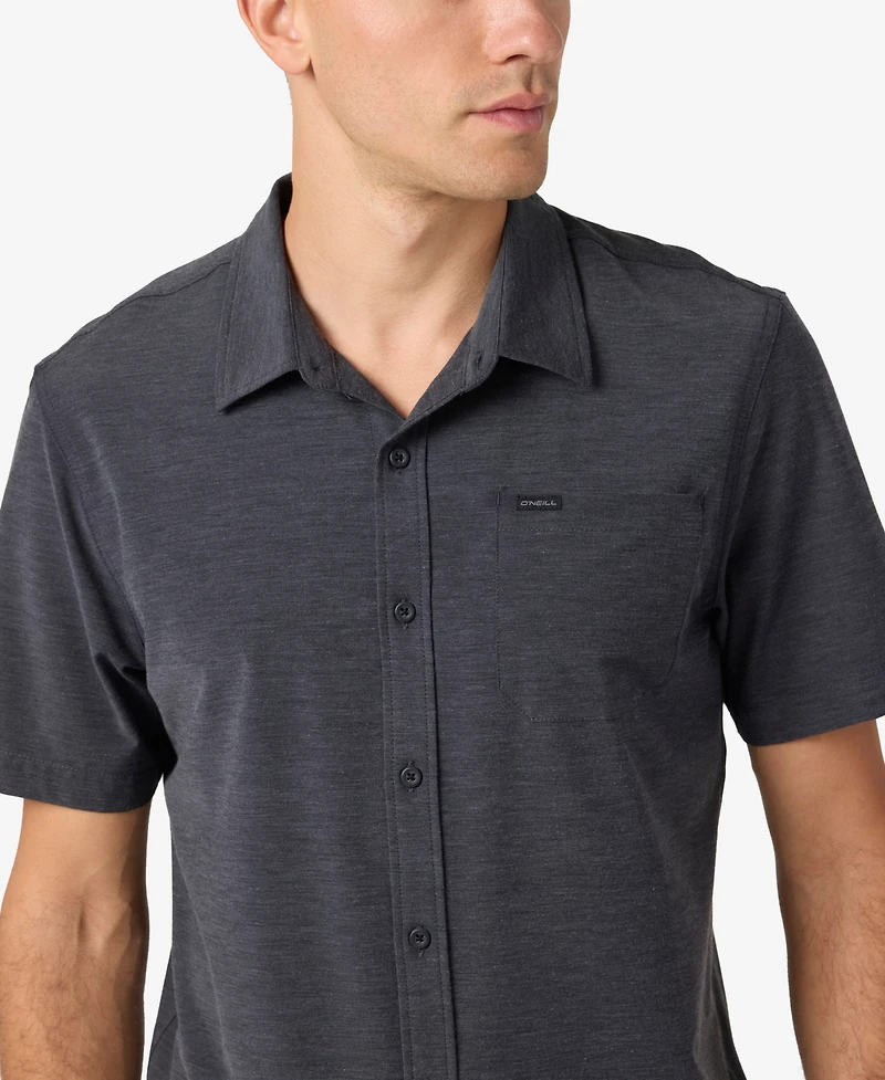 O'Neill Men's Traveler Upf Traverse Solid Short Sleeve Shirt