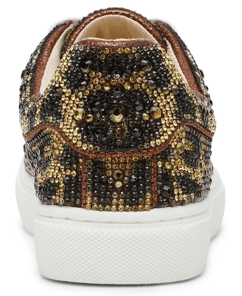 Betsey Johnson Little and Big Girls Sidny Rhinestone Sneakers
