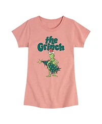 The Grinch Big Girls Tree Graphic Short Sleeve Tee
