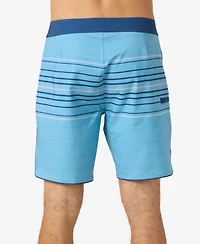 O'Neill Men's Hyperfreak Heat Stripe Scallop Board Short