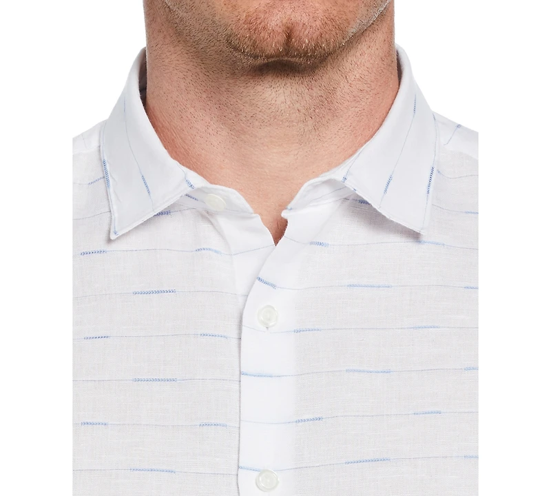 Perry Ellis Men's Untucked Dobby-Weave Shirt