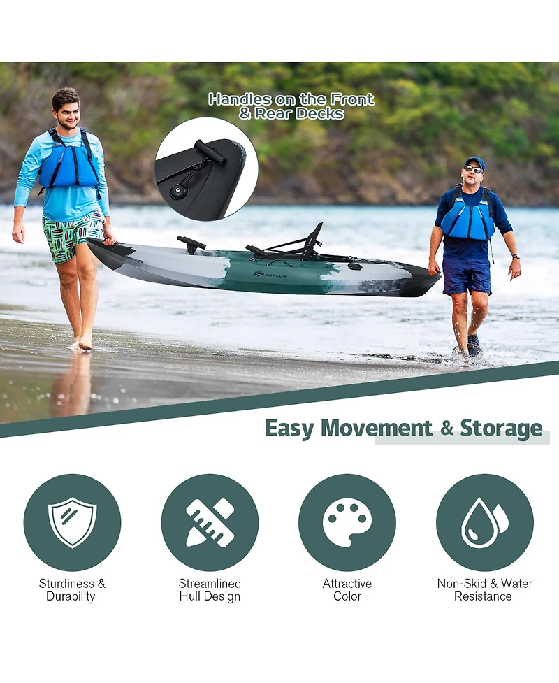 Costway Single Sit-on-Top Fishing Kayak Single Kayak Boat