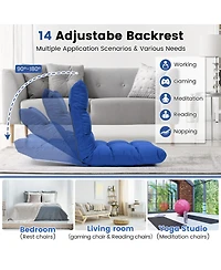 Gouun 14-Position Adjustable Folding Lazy Gaming Sofa
