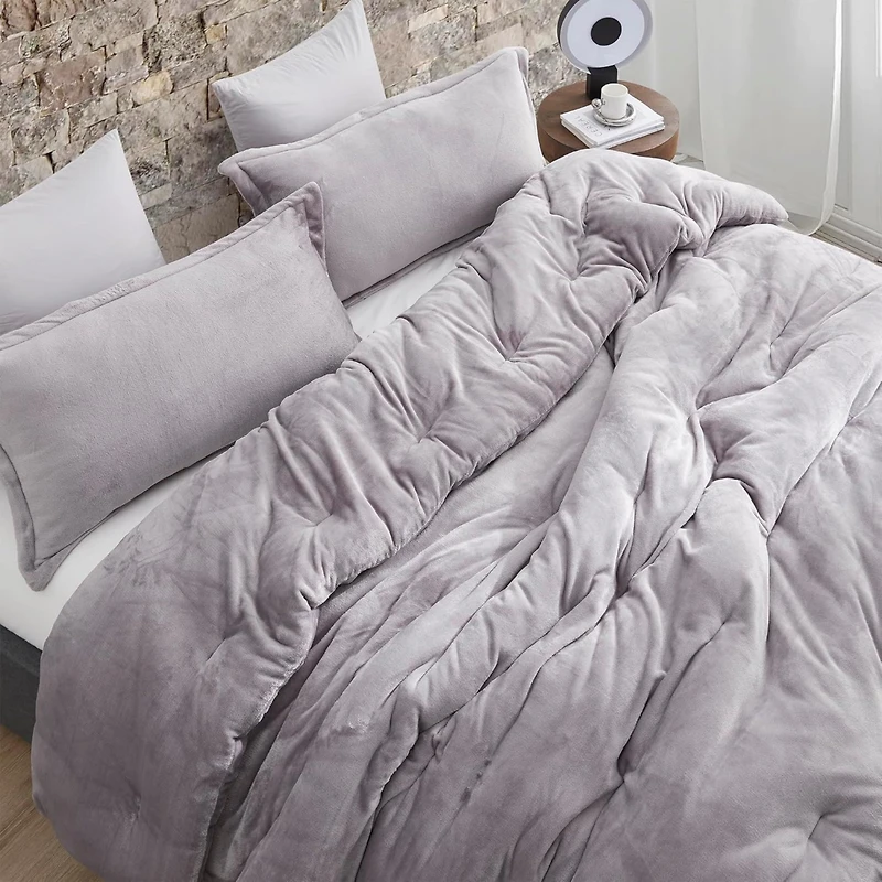 Thicker Than Thick - Coma Inducer Comforter Set - Standard Plush Filling - Opal Gray