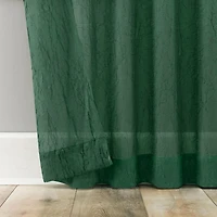 Krista Holiday Twist Tab Sheer Top Curtain Panel