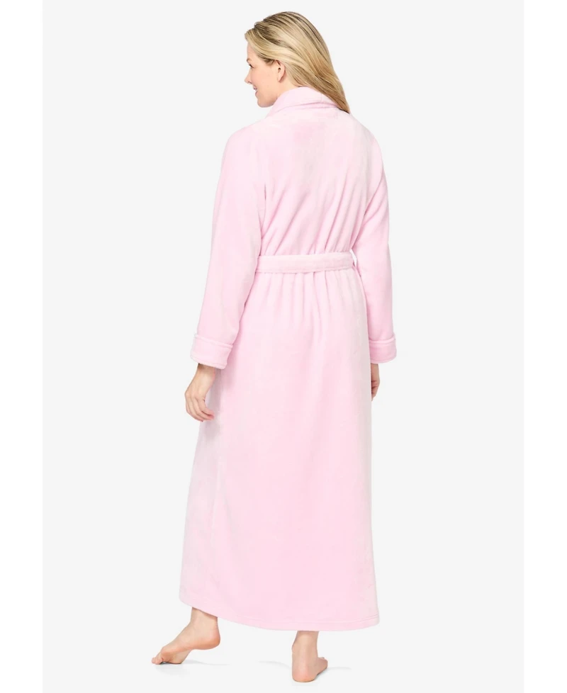 Dreams & Co. Plus Size Plush Wrap Robe