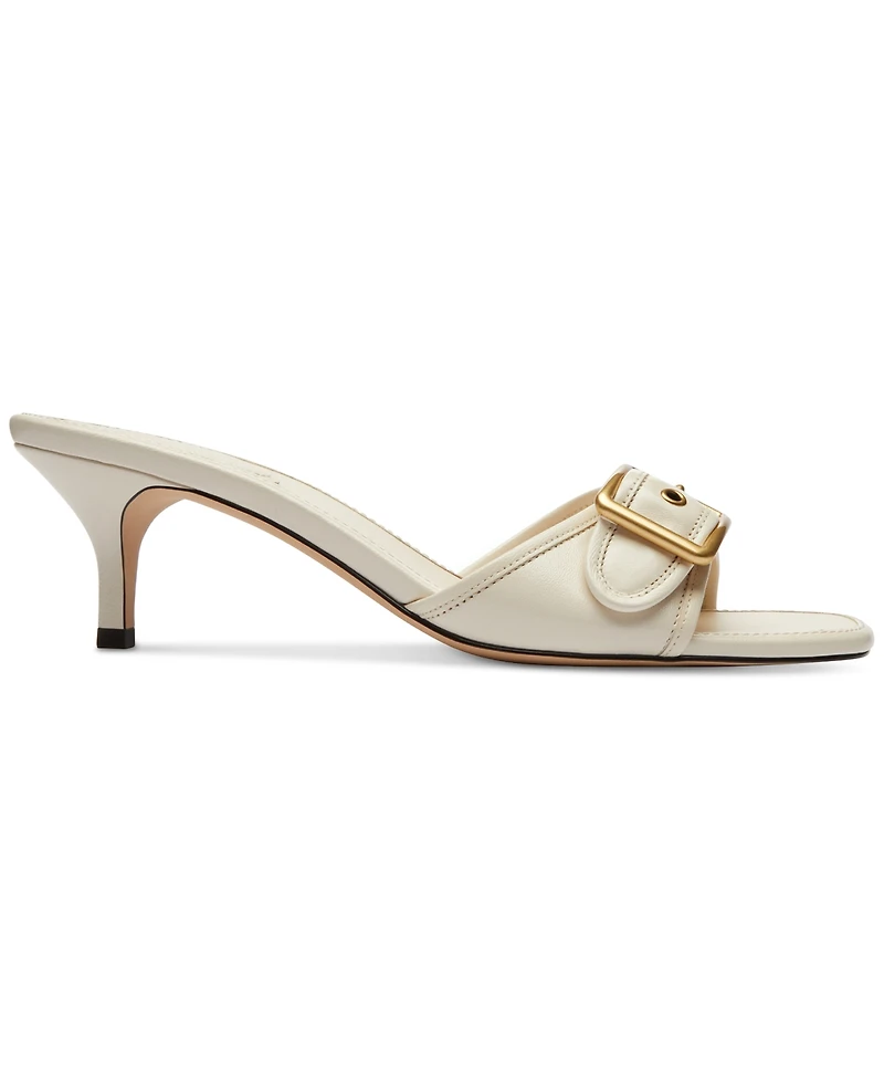 Coach Women's Margot Kitten-Heel Slide Sandals