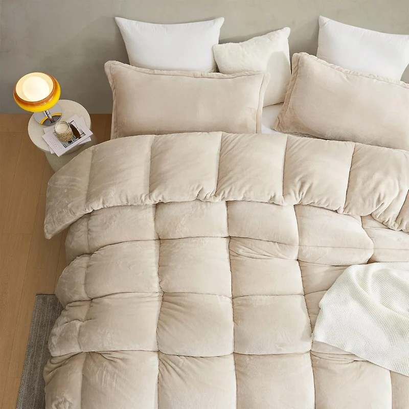 Thicker Than Thick - Coma Inducer Comforter Set - Down Alternative Ultra Plush Filling - Birch