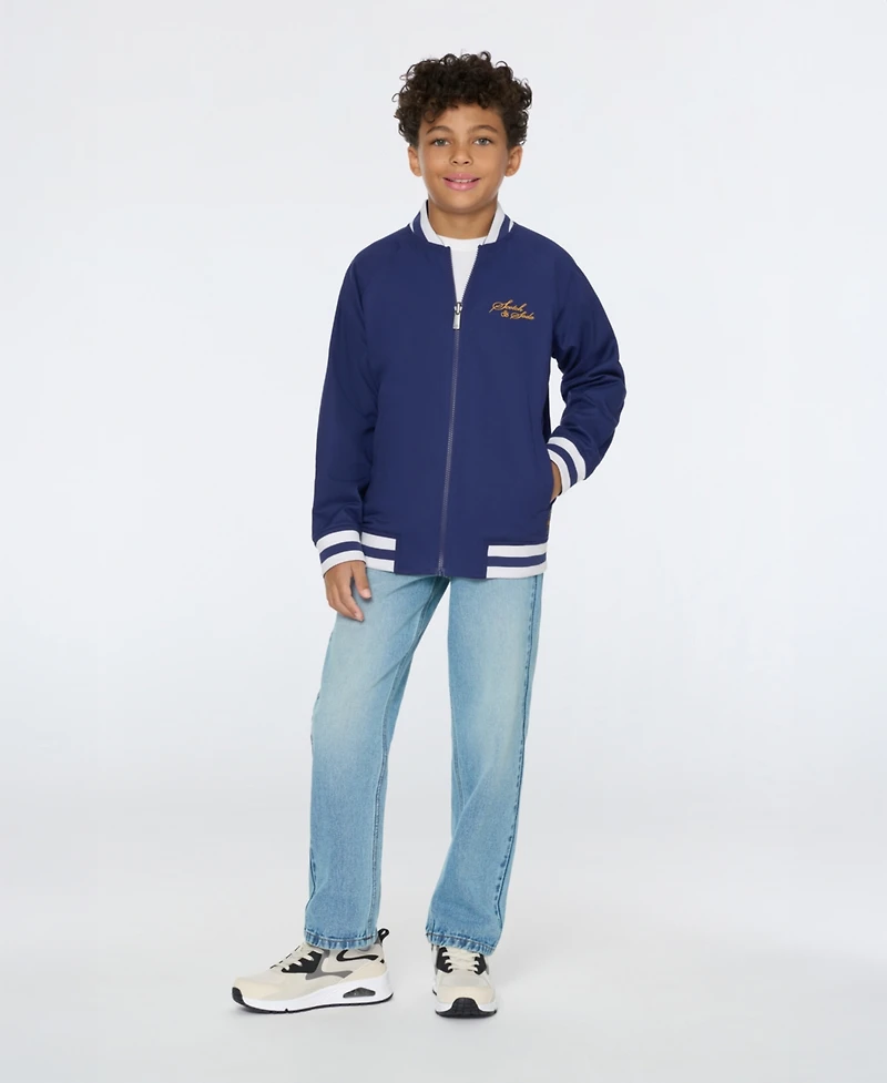 Scotch & Soda Big Boys Reversible Bomber Jacket