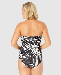 Anne Cole Women's Printed Twist-Front One-Piece Swimsuit