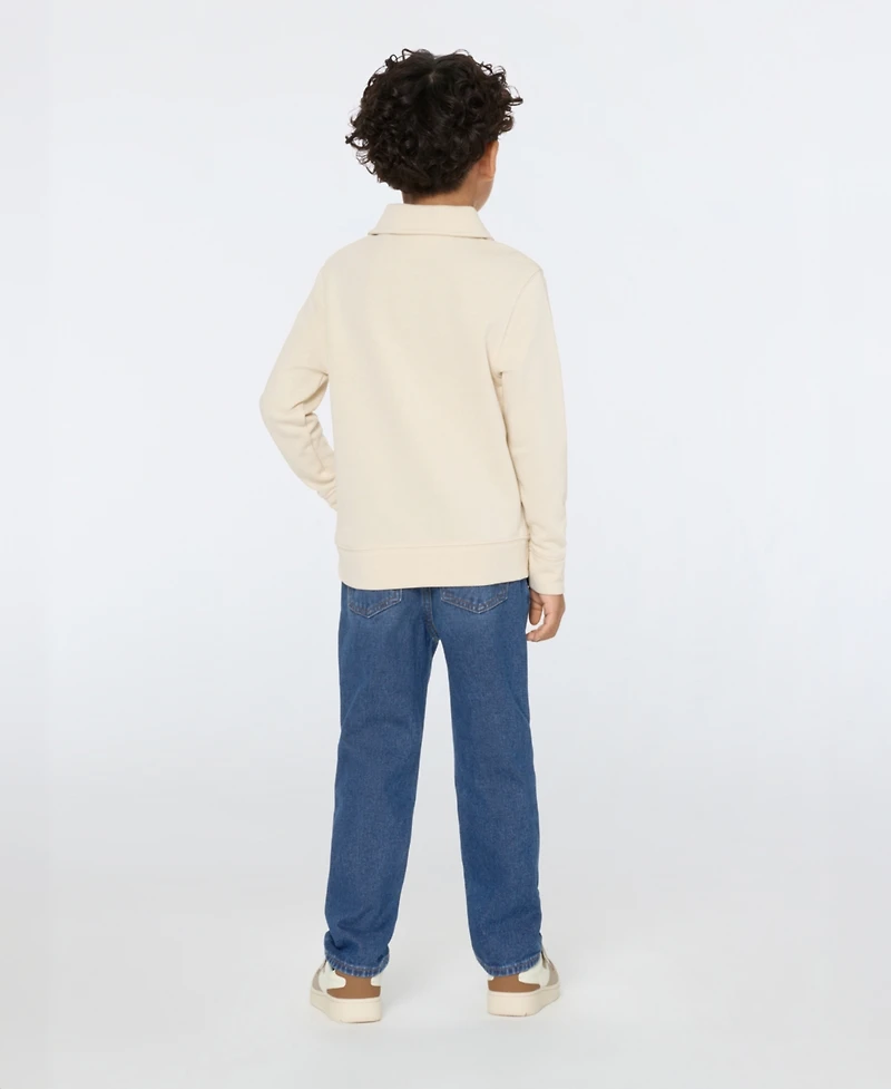 Scotch & Soda Big Boys Cotton French Terry Polo Denim Pant Set