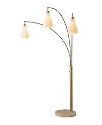 Nova of California Concord 85" 3 Light Switch Arc Floor Lamp