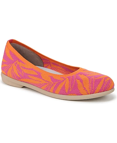 LifeStride Women's Kit 2 Washable Round Toe Ballerina Flats