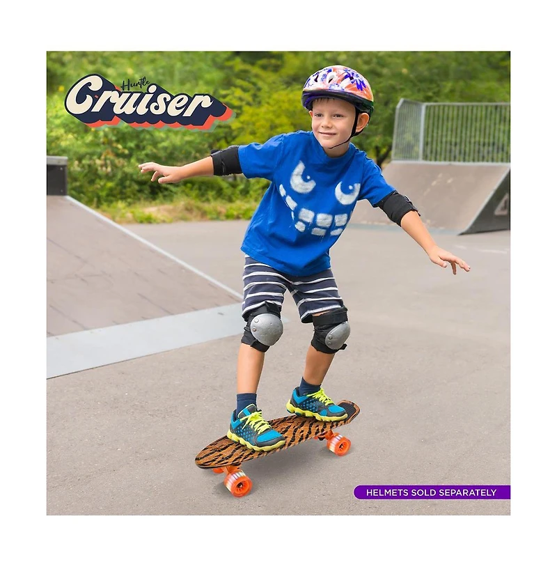 Hurtle 6'' Pp Deck Skateboard, Mini Cruiser Skateboard for Kids, Teens, and Adults