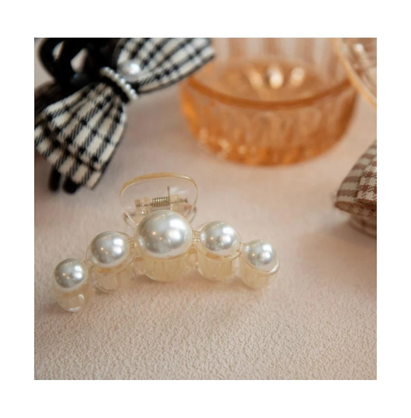 Dots Clip - Pearl White