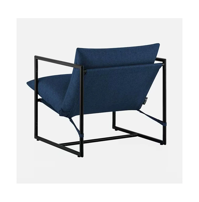 Slickblue Modern Upholstered Accent Chair with Metal Frame