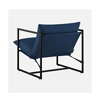 Slickblue Modern Upholstered Accent Chair with Metal Frame
