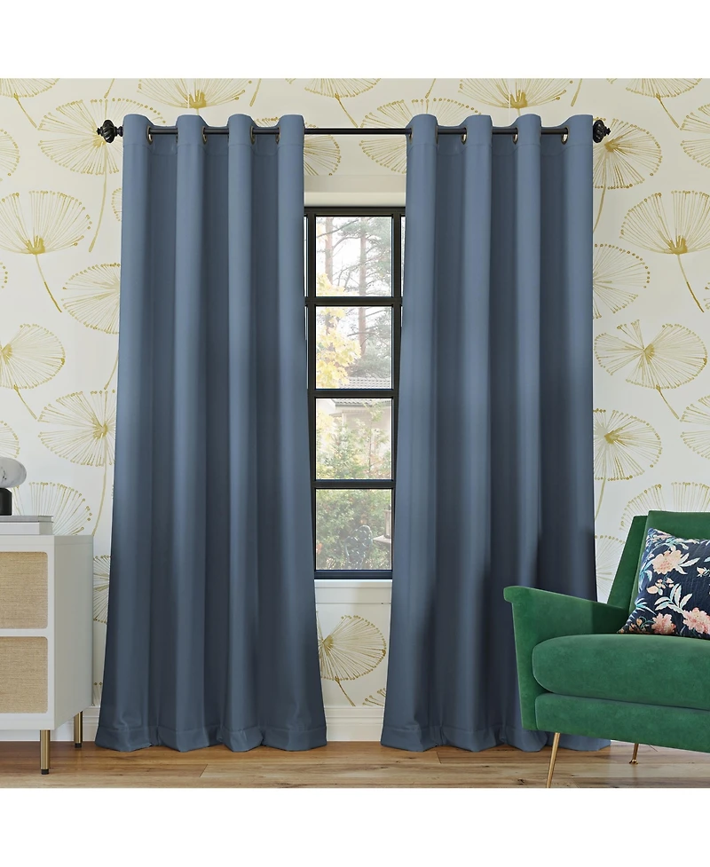 Oslo Theater Grade Extreme 100% Blackout Grommet Curtain Panel