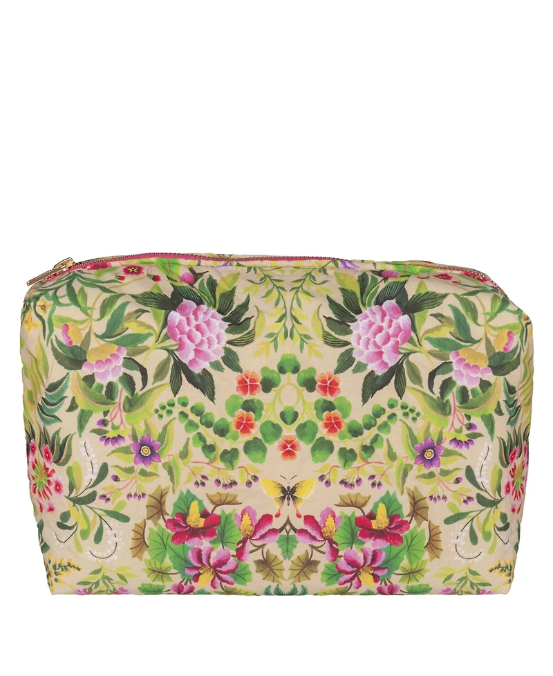 Ikebana Damask Fuchsia Large Toiletry Bag